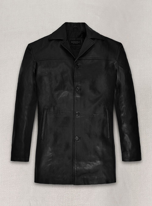 (image for) Martin Lawrence Leather Trench Coat - Click Image to Close
