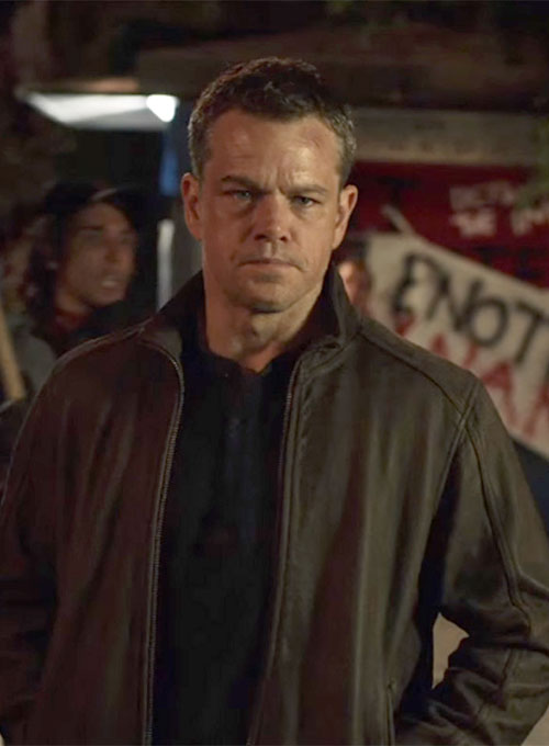 (image for) Matt Damon Jason Bourne Leather Jacket - Click Image to Close