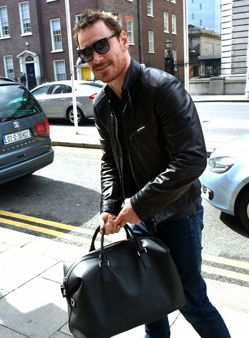 Michael Fassbender Leather Jacket LeatherCult Genuine Custom Leather Products Jackets for Men Women