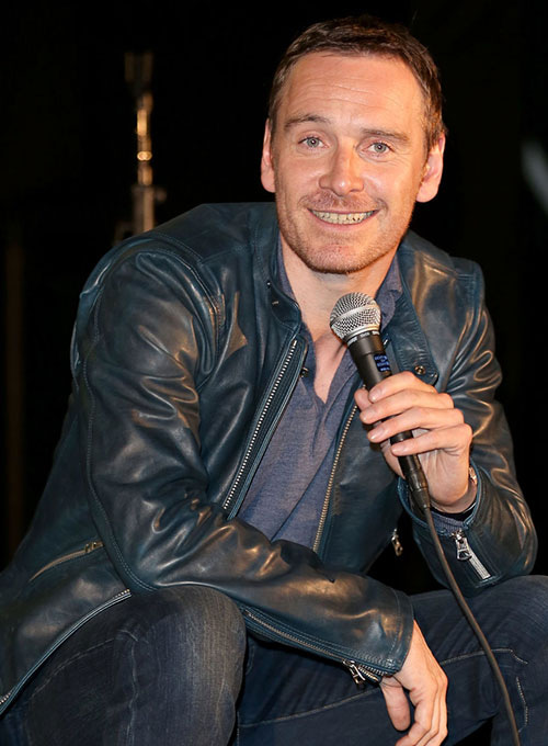 (image for) Michael Fassbender Leather Jacket #2