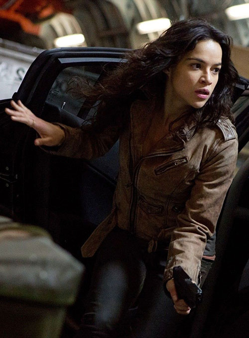 (image for) Michelle Rodriguez Furious 7 Leather Jacket - Click Image to Close