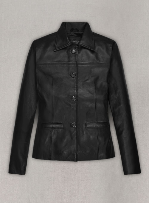 (image for) Milla Jovovich Leather Jacket - Click Image to Close
