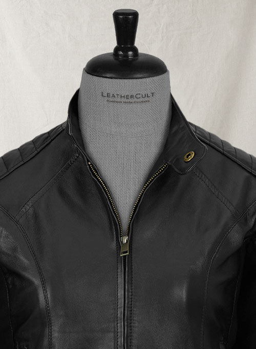 (image for) Modern Stretch Leather Jacket - Click Image to Close