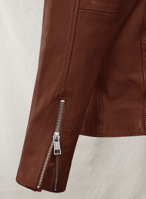 (image for) Motorad Tan Biker Leather Jacket