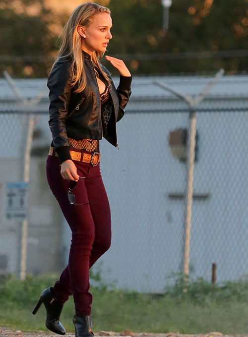 (image for) Natalie Portman Leather Jacket - Click Image to Close