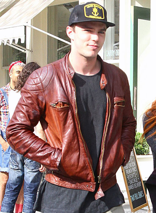 (image for) Nicholas Hoult Mad Max: Fury Road Leather Jacket - Click Image to Close