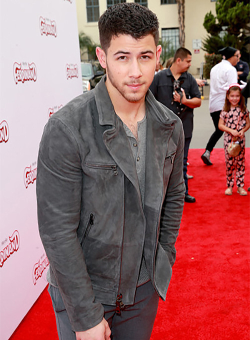 (image for) Nick Jonas Leather Jacket #2 - Click Image to Close