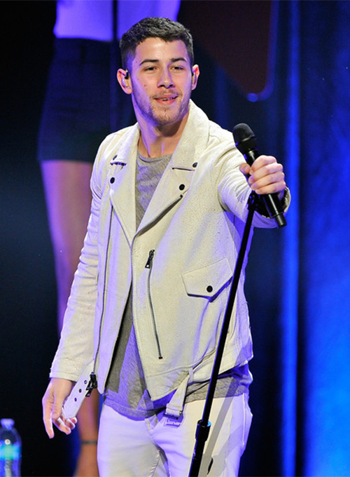 (image for) Nick Jonas Leather Jacket #3 - Click Image to Close