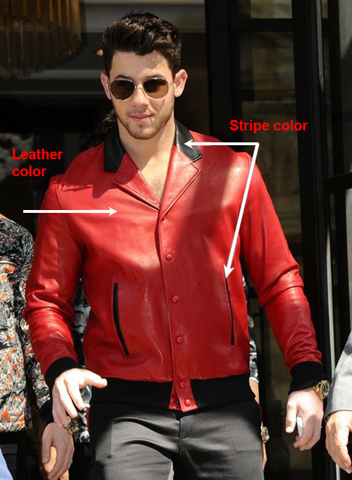 (image for) Nick Jonas Leather Jacket - Click Image to Close