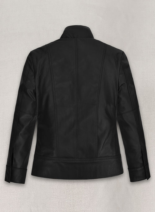 (image for) Nina Dobrev Leather Jacket - Click Image to Close