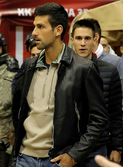 Novak Djokovic Leather Jacket - Click Image to Close