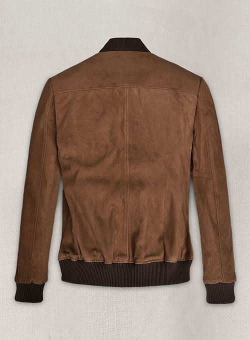 (image for) Oak Brown Suede Richard Madden Leather Jacket #1 - Click Image to Close