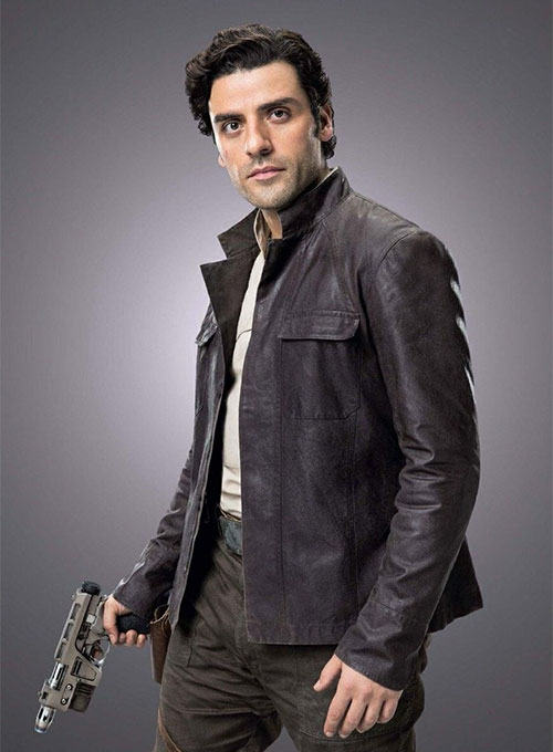 (image for) Oscar Isaac Star Wars: The Last Jedi Leather Jacket - Click Image to Close