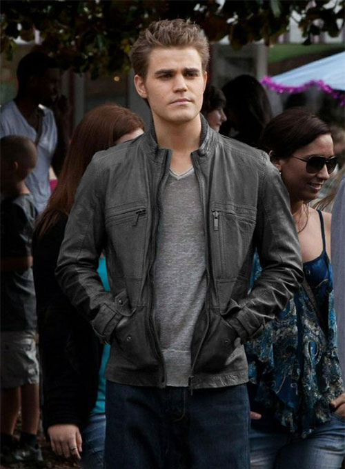 the vampire diaries leather jacket