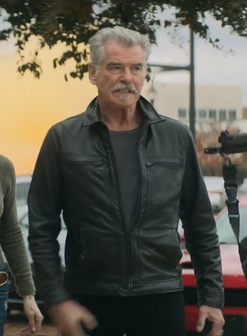 (image for) Pierce Brosnan The Out-laws Leather Jacket - Click Image to Close