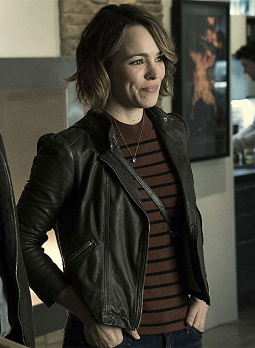(image for) Rachel McAdams Game Night Leather Jacket - Click Image to Close