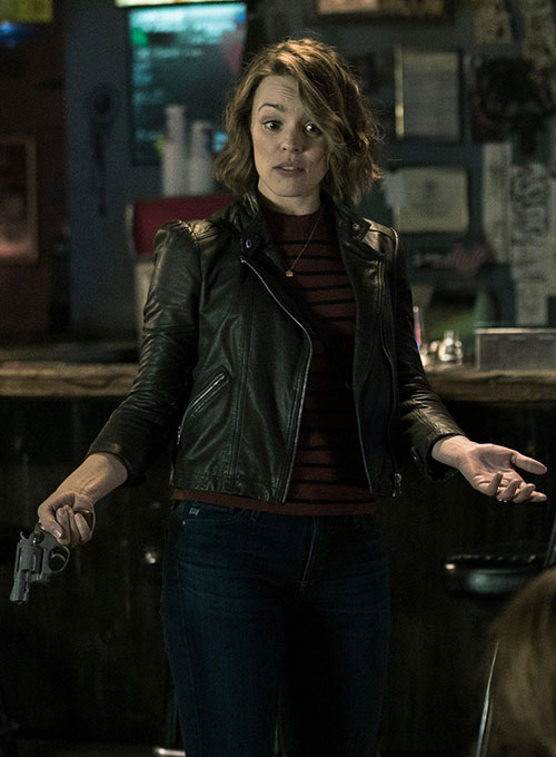 (image for) Rachel McAdams Game Night Leather Jacket - Click Image to Close