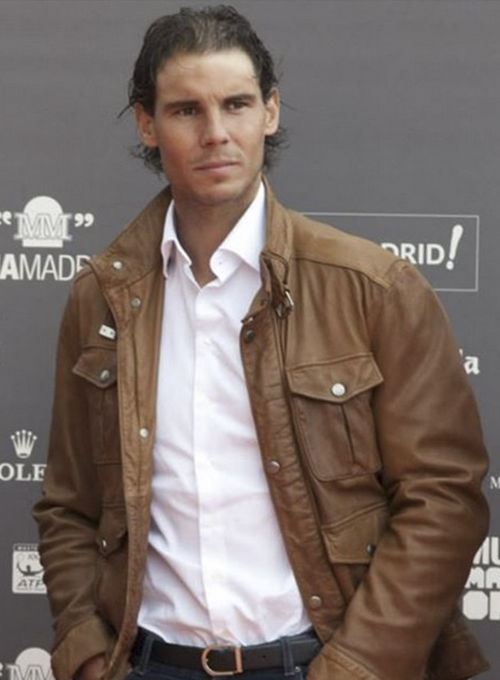 (image for) Rafael Nadal Leather Jacket - Click Image to Close