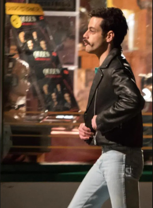 (image for) Rami Malek Leather Jacket - Click Image to Close