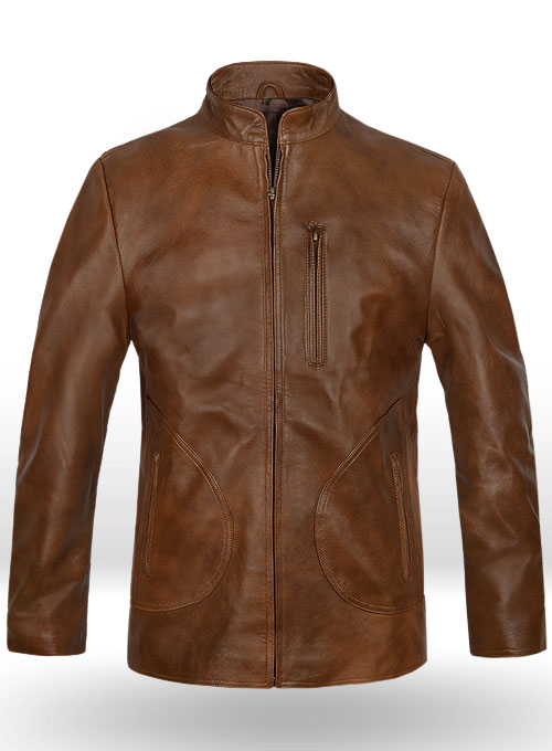 (image for) Spanish Brown Rampage Dwayne Johnson Leather Jacket - Click Image to Close
