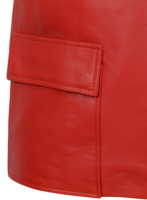 Red Elvis Presley Speedway Leather Jacket