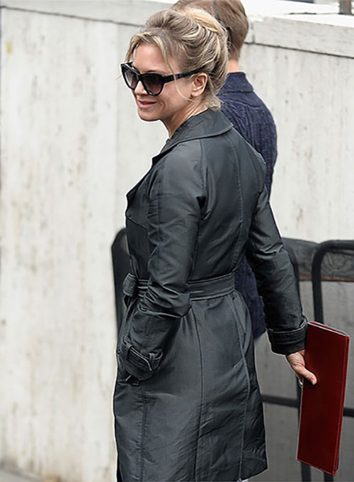 (image for) Renee Zellweger Leather Long Coat - Click Image to Close