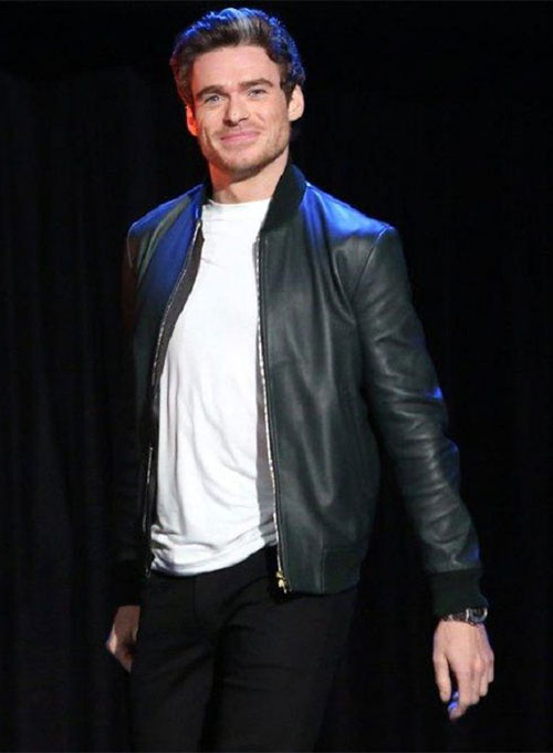 (image for) Richard Madden Leather Jacket #1 - Click Image to Close