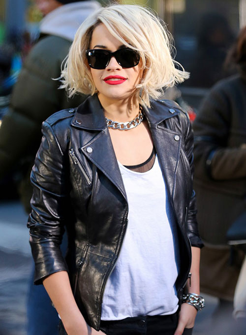 (image for) Rita Ora Leather Jacket - Click Image to Close