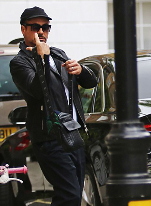 (image for) Robert Downey Jr. Leather Jacket #3 - Click Image to Close