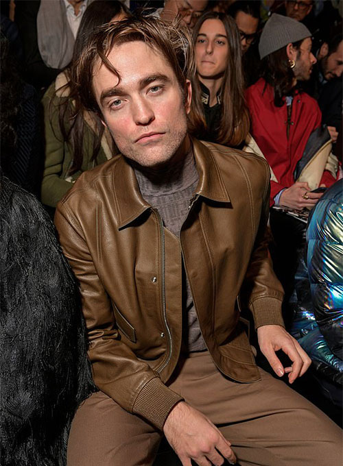 (image for) Robert Pattinson Leather Jacket #3 - Click Image to Close