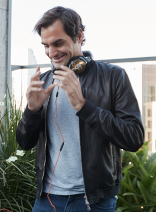 (image for) Roger Federer Leather Jacket # 1 - Click Image to Close