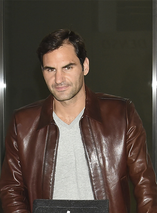 Roger Federer Leather Jacket # 2 - Click Image to Close