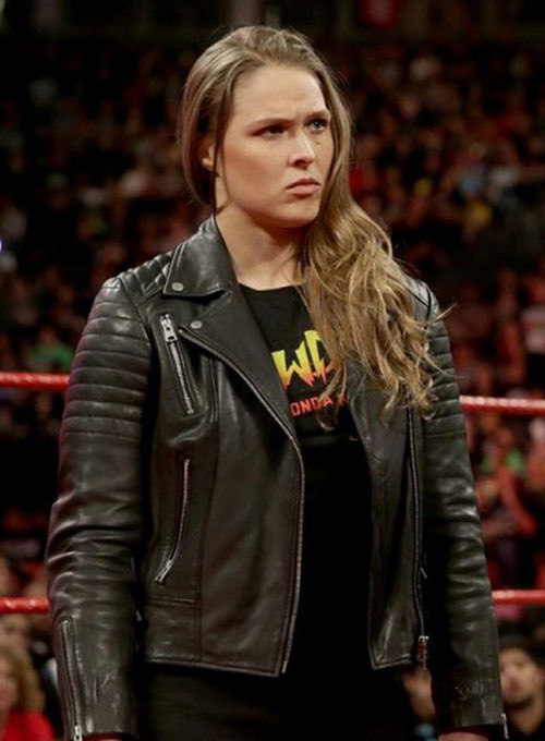 (image for) Ronda Rousey Leather Jacket - Click Image to Close