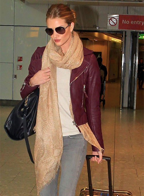 (image for) Rosie Huntington Leather Jacket - Click Image to Close