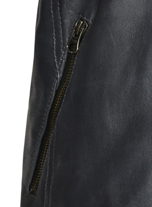 (image for) Rover Blue Leather Jacket # 653 - Click Image to Close