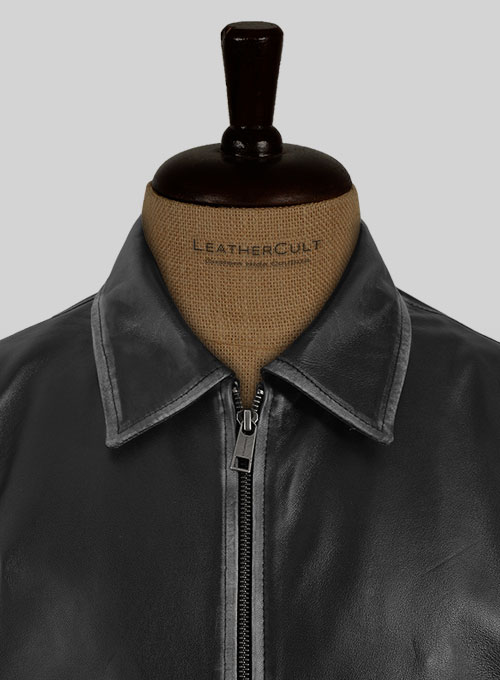 (image for) Rubbed Black Jason Bateman Leather Jacket - Click Image to Close