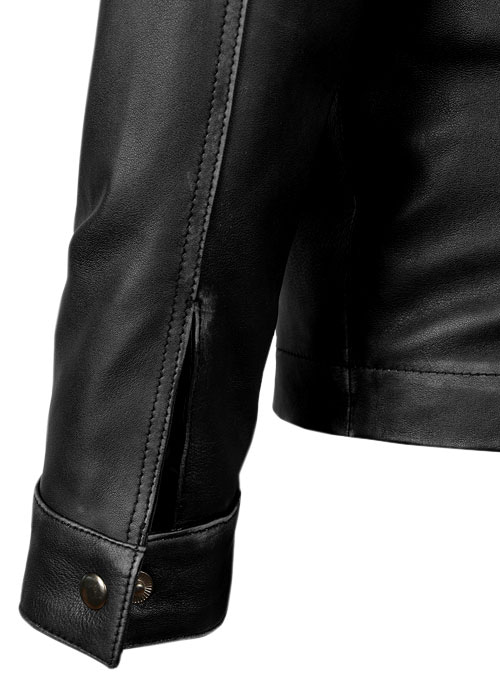 (image for) Rubbed Black Zac Efron 17 Again Leather Jacket