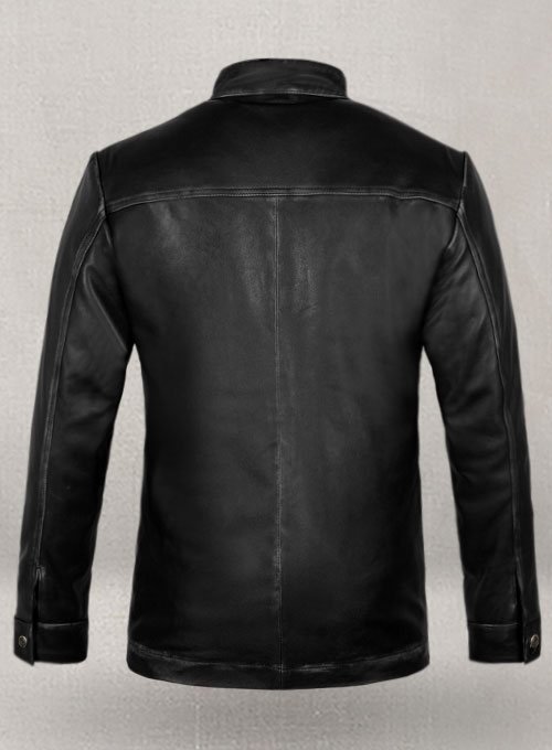 Rubbed Black Zac Efron 17 Again Leather Jacket : LeatherCult: Genuine ...