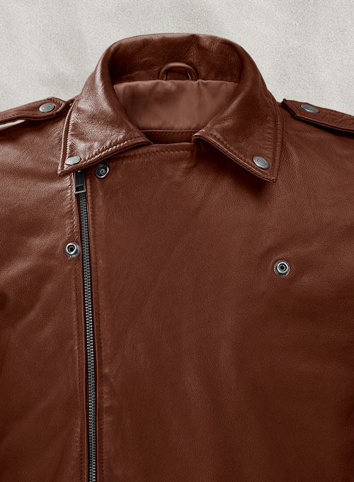 Rutland Tan Riding Leather Jacket - Click Image to Close