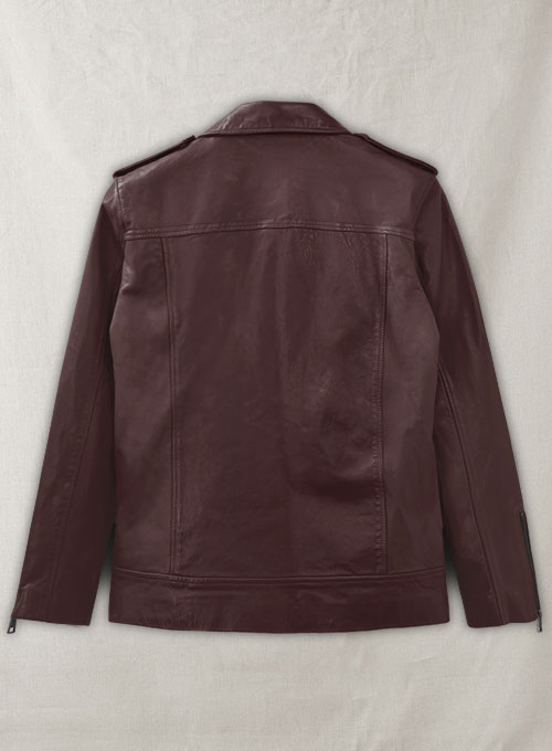 (image for) Rutland Burgundy Riding Leather Jacket - Click Image to Close