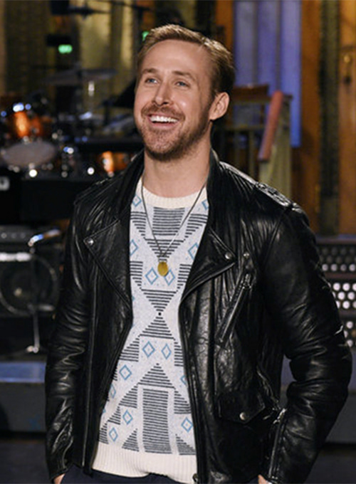 Ryan Gosling Song To Song Leather Jacket - Click Image to Close