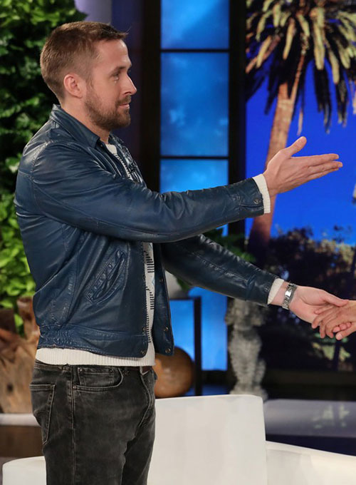 (image for) Ryan Gosling Leather Jacket #1 - Click Image to Close