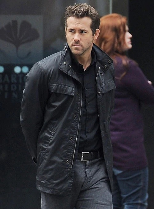 (image for) Ryan Reynolds R.I.P.D Leather Jacket - Click Image to Close