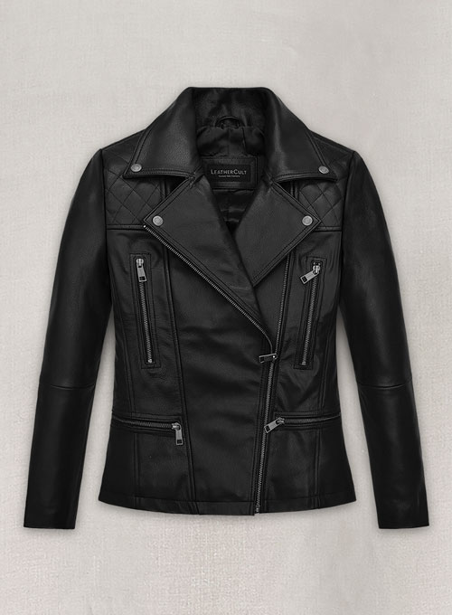 (image for) Salma Hayek The Hitman's Wife's Bodyguard Leather Jacket - Click Image to Close