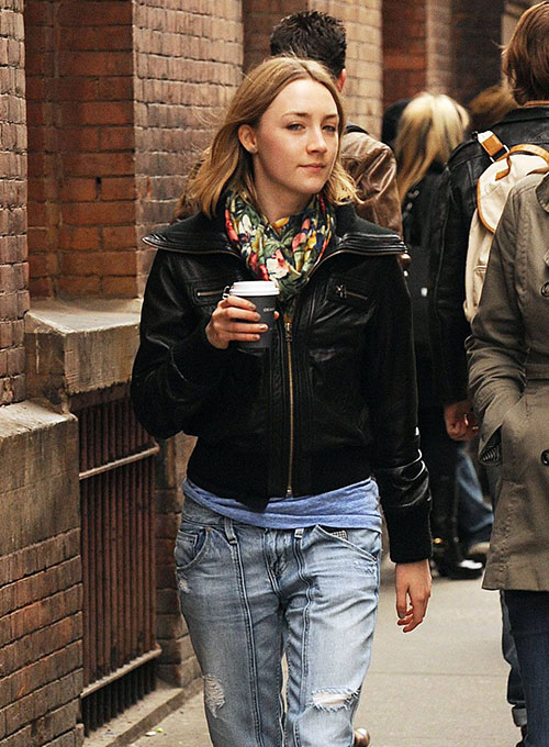 (image for) Saoirse Ronan Leather Jacket - Click Image to Close
