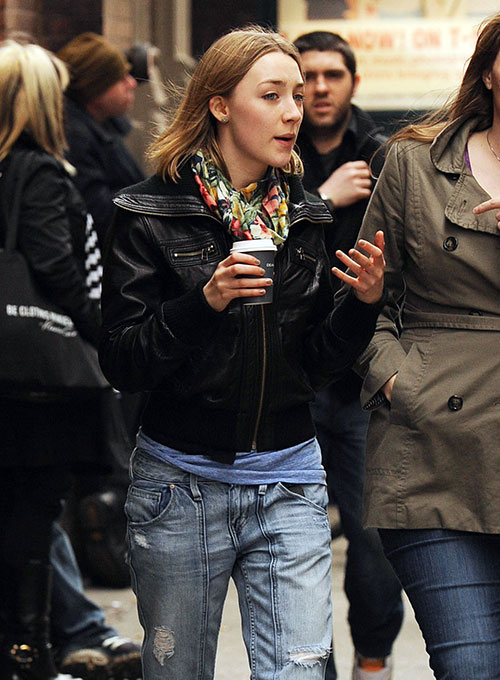(image for) Saoirse Ronan Leather Jacket - Click Image to Close