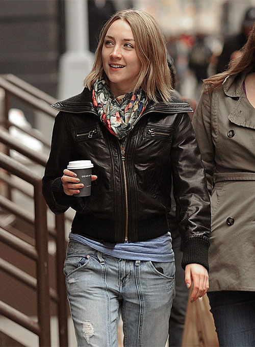 (image for) Saoirse Ronan Leather Jacket - Click Image to Close