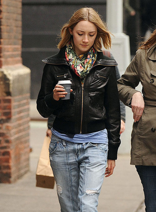 Saoirse Ronan Leather Jacket - Click Image to Close