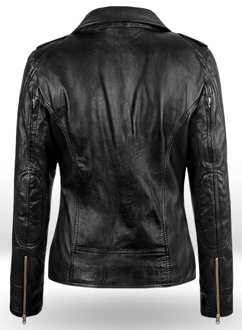 (image for) Sarah Connor Terminator Genisys Leather Jacket - Click Image to Close