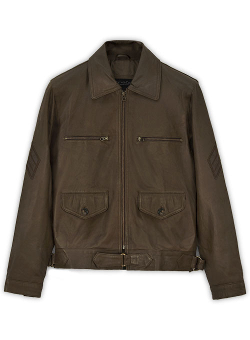 (image for) Scott Eastwood Fury Leather Jacket - Click Image to Close